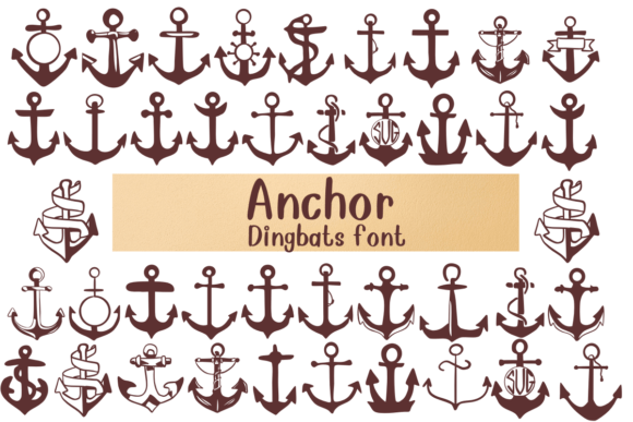 Anchor Font: A Playful Typeface for Nautical Design Projects