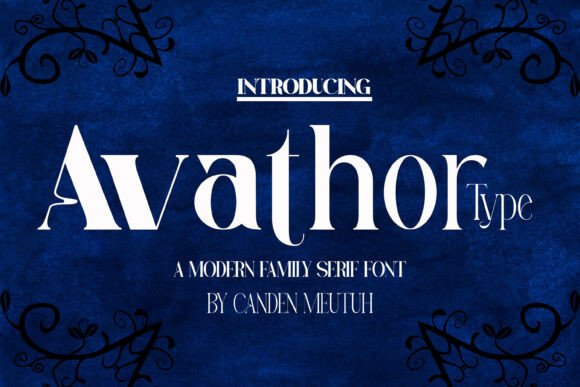 Avathor Type: The Bold Serif for Modern Designers