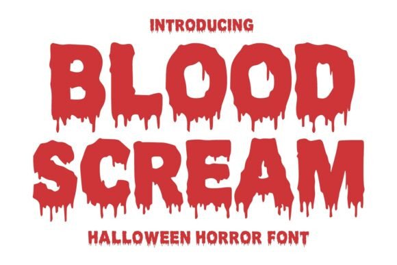 Blood Scream: Dripping with Terror for Your Next Design