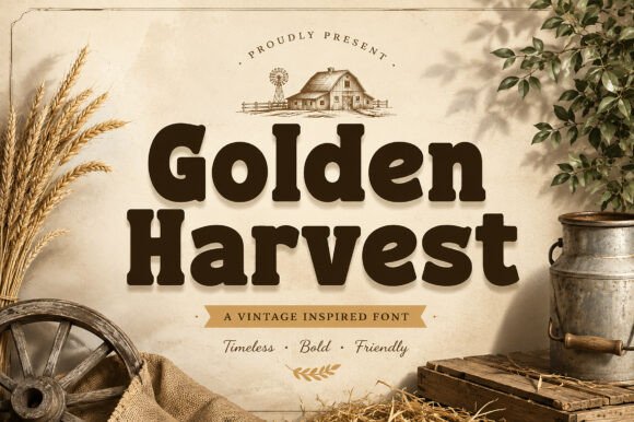 Golden Harvest: A Typeface Rooted in Rustic Charm