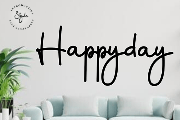 Happyday: A Modern Script Font for Authentic Branding