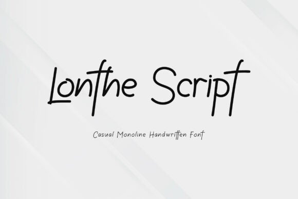 Lonthe: A Modern Monoline Script for Authentic Branding
