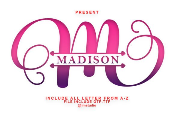 Madison Monogram: The Elegant Font for Refined Branding