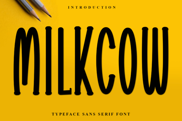 Milkcow: A Whimsical Typeface for Holiday Magic