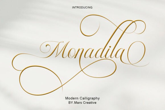 Monadila: The Calligraphy Font for Elegant & Romantic Designs