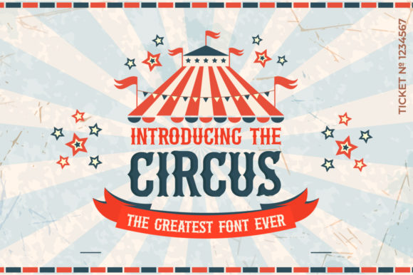The Circus: A Playful Display Font for Joyful Branding