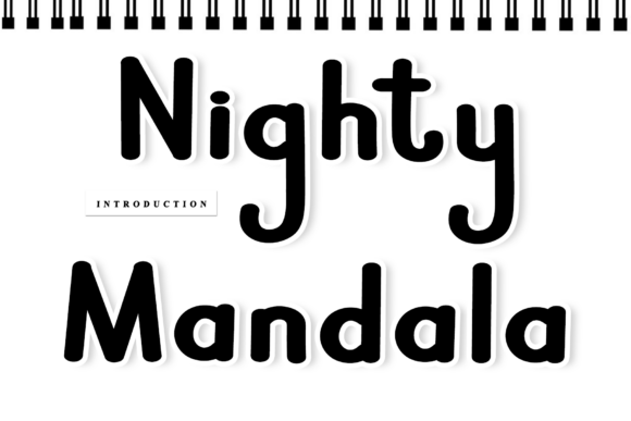 Unveiling Nighty Mandala: The Handwritten Font with a Personal Touch