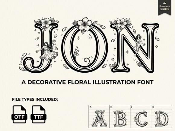 When Typography Blooms: The Artistry of the Jon Font